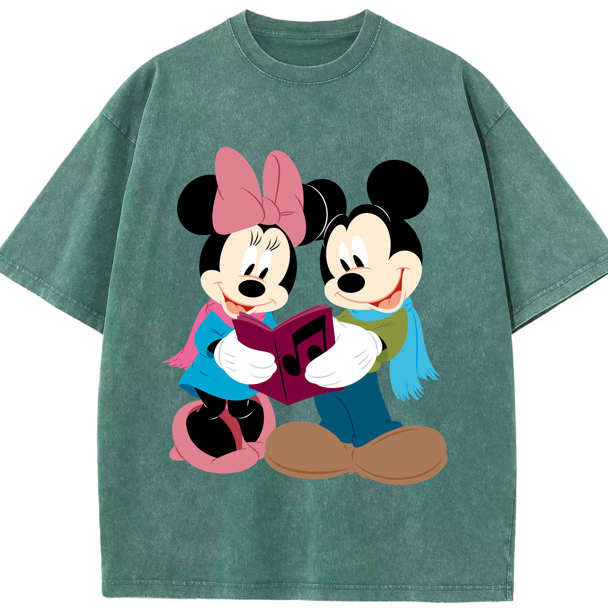 （画像用） ミッキーマウス Mickey Mouse 綿100% ヴィンテージ風 半袖Tシャツ（フロントプリント）